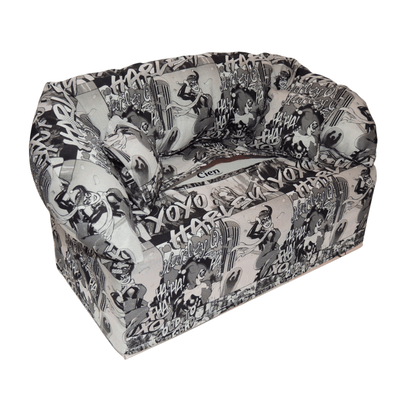 Überzug für Taschentücherboxen als Sofa dargestellt. Comic - SofaBox36 - Überzüge für Taschentücherboxen als Sofa