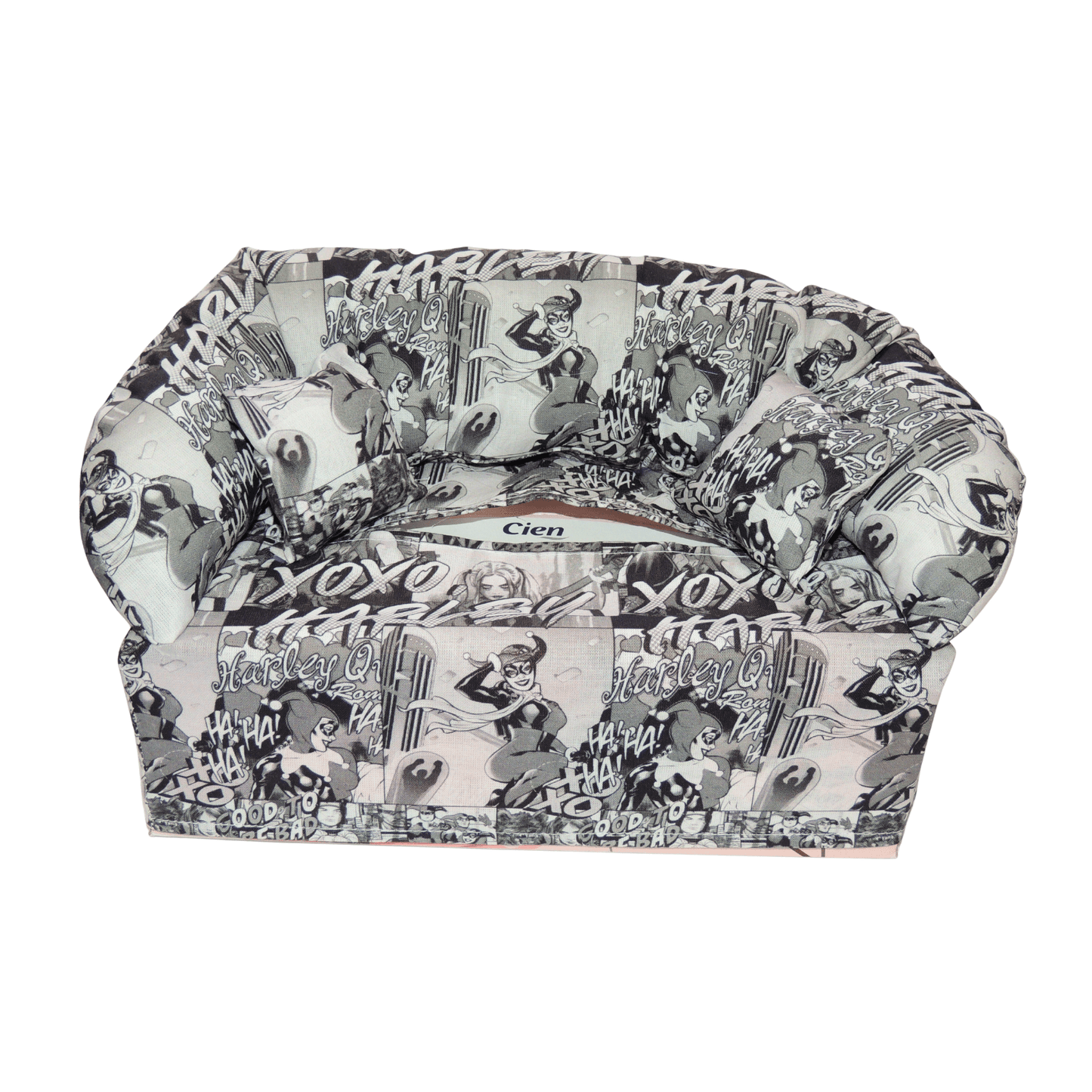 Überzug für Taschentücherboxen als Sofa dargestellt. Comic - SofaBox36 - Überzüge für Taschentücherboxen als Sofa