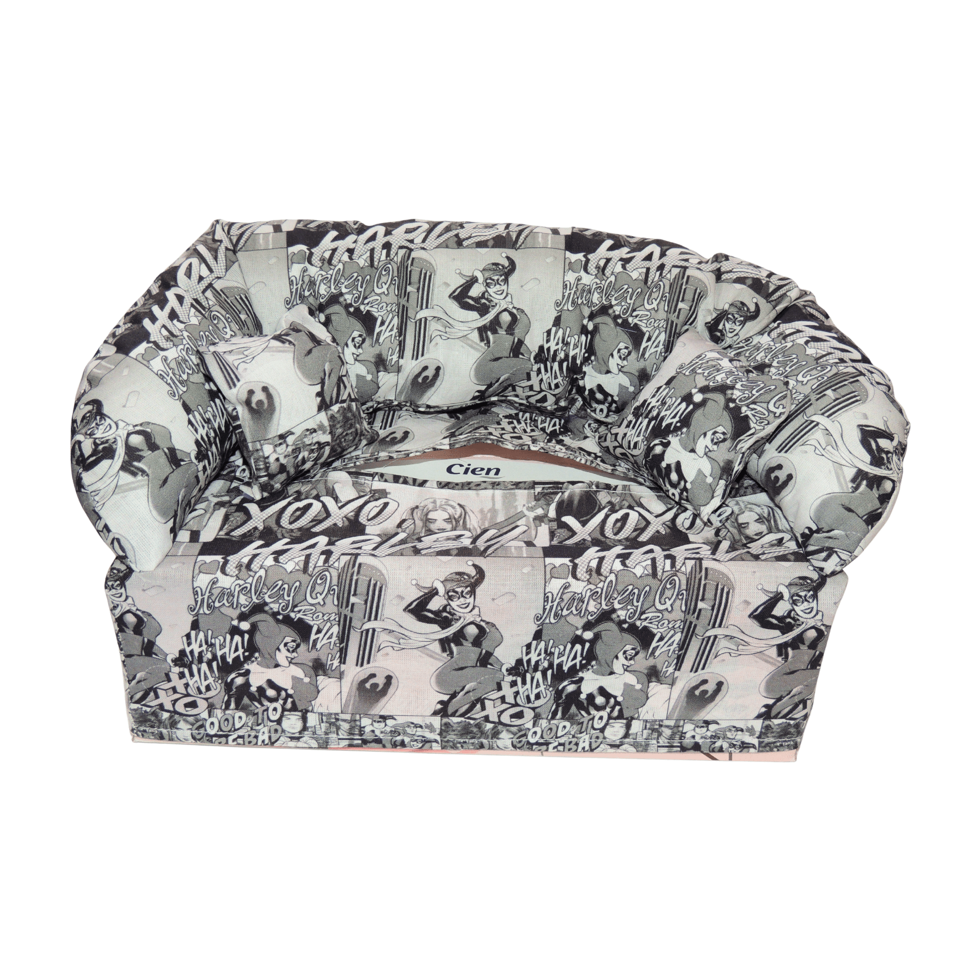 Überzug für Taschentücherboxen als Sofa dargestellt. Comic - SofaBox36 - Überzüge für Taschentücherboxen als Sofa