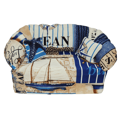 Überzug für Taschentücherboxen als Sofa dargestellt. Maritim - SofaBox36 - Überzüge für Taschentücherboxen als Sofa