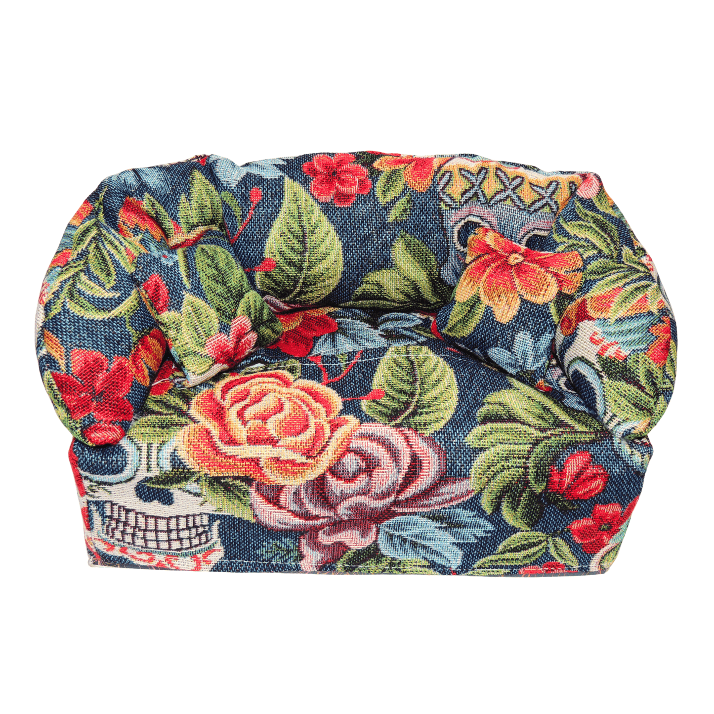 Überzug für Taschentücherboxen als Sofa dargestellt. Pflanzen - SofaBox36 - Überzüge für Taschentücherboxen als Sofa